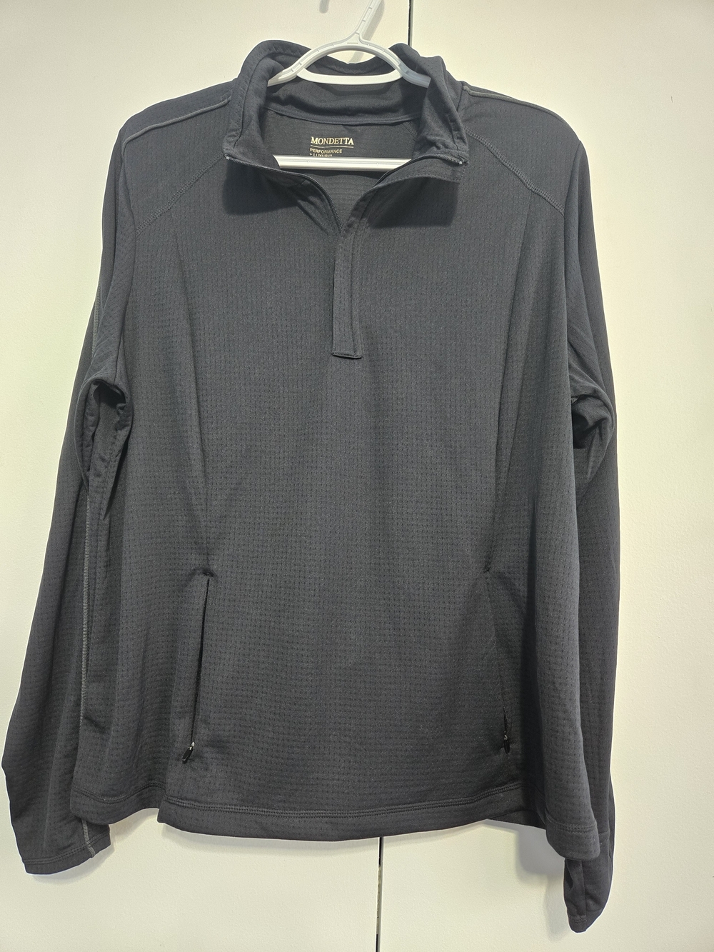 Mondetta‎ Performance Luxury Women's XXL Black 1/4 Zip Active Pullover